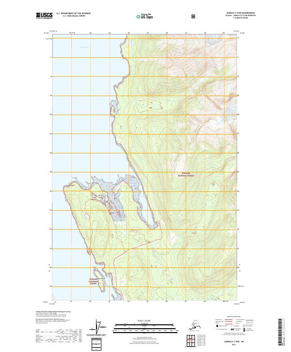 Juneau C-3 NW, AK — USGS 7.5-minute topo (2021)