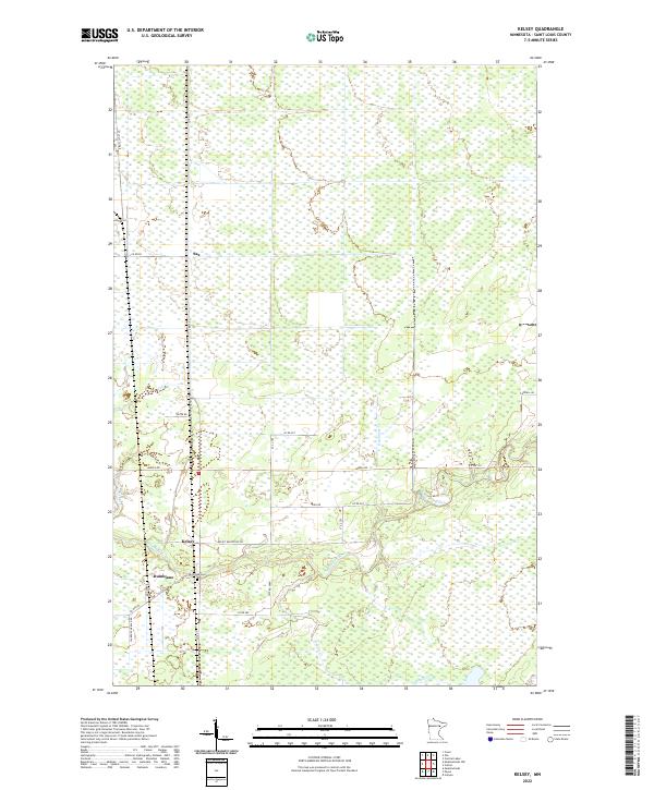 Kelsey, MN — USGS 7.5-minute topo (2022)