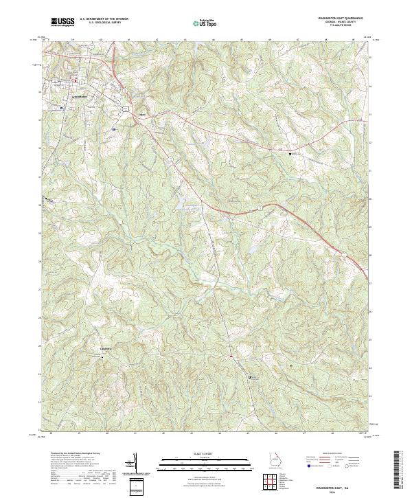 Washington East, GA — USGS 7.5-minute topo (2024)