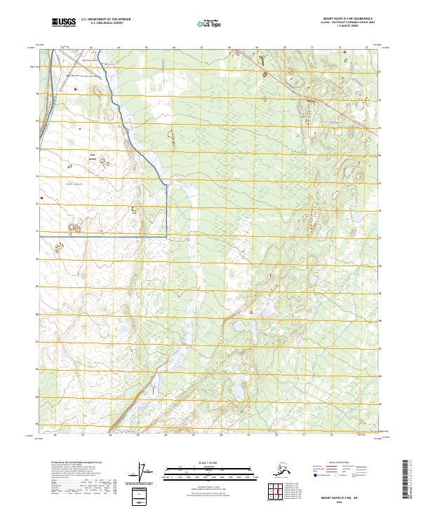 Mount Hayes D-4 NE, AK — USGS 7.5-minute topo (2024)