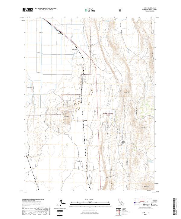 Copic, CA — USGS 7.5-minute topo (2021)