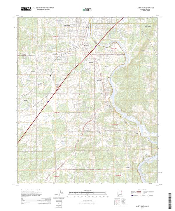 Lanett South, AL-GA — USGS 7.5-minute topo (2026)