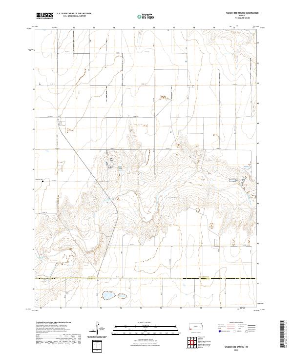 Wagon Bed Spring, KS — USGS 7.5-minute topo (2022)