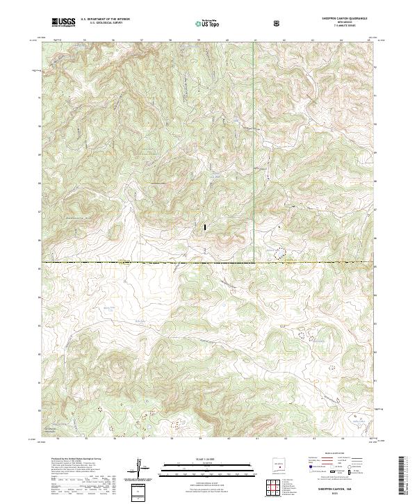 Sheeppen Canyon, NM — USGS 7.5-minute topo (2023)