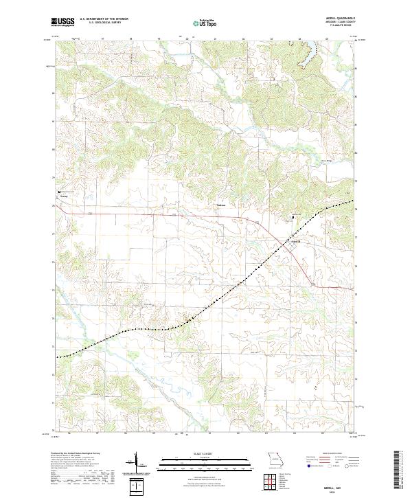 Medill, MO — USGS 7.5-minute topo (2021)