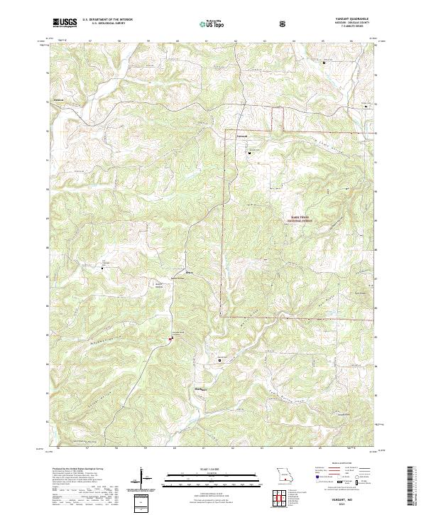 Vanzant, MO — USGS 7.5-minute topo (2021)