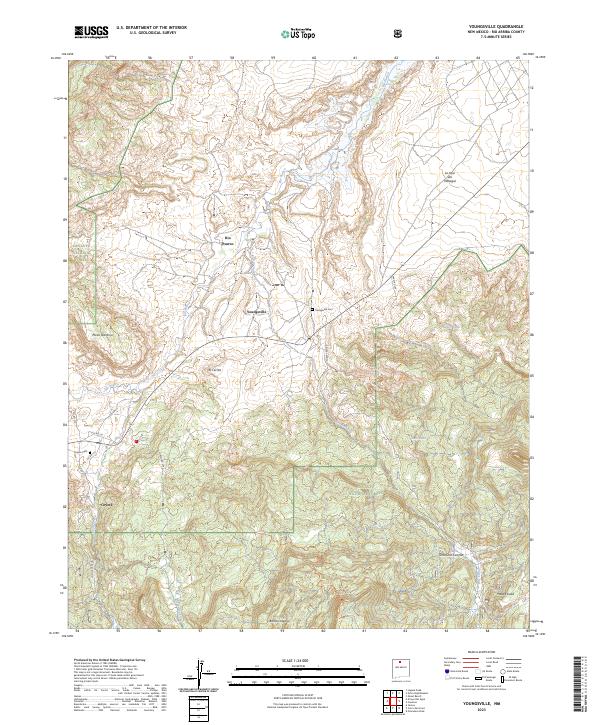 Youngsville, NM — USGS 7.5-minute topo (2023)