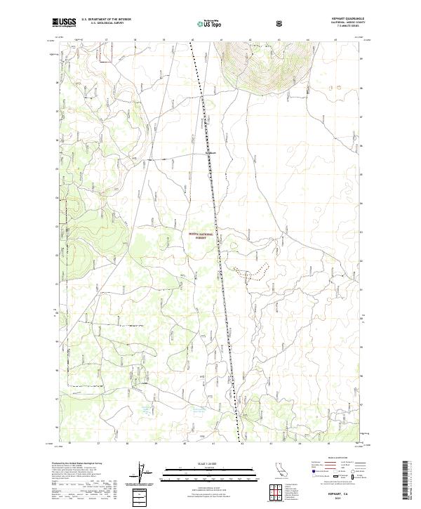 Kephart, CA — USGS 7.5-minute topo (2021)