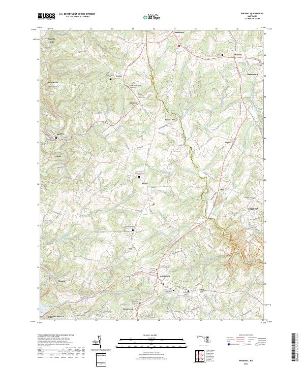 Phoenix, MD — USGS 7.5-minute topo (2023)
