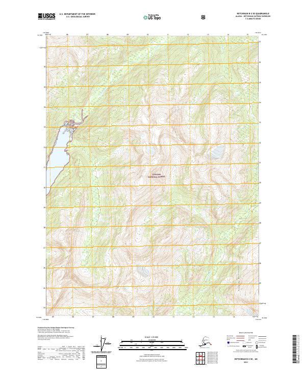 Ketchikan B-2 SE, AK — USGS 7.5-minute topo (2021)