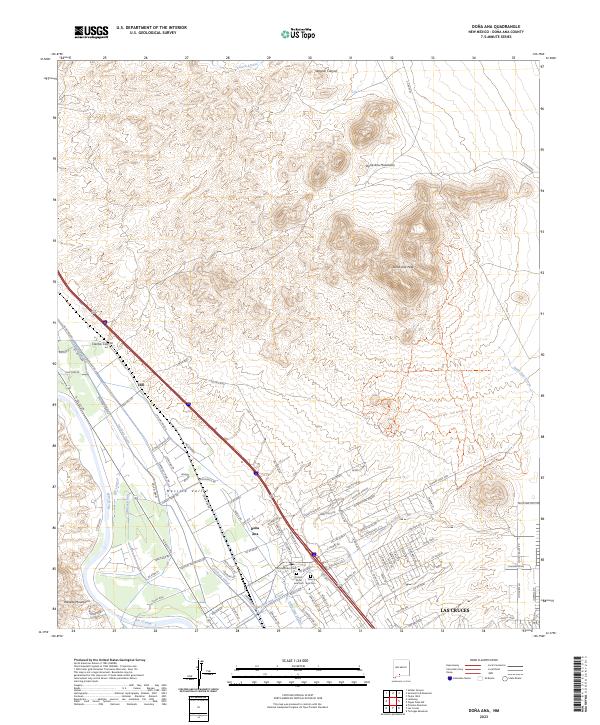 Dona Ana, NM — USGS 7.5-minute topo (2023)