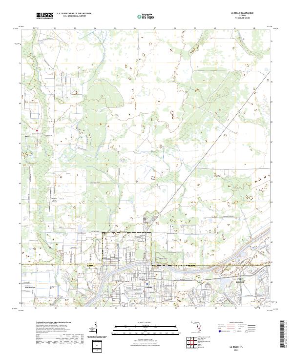 La Belle, FL — USGS 7.5-minute topo (2024)