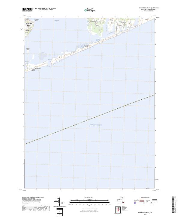 Shinnecock Inlet, NY — USGS 7.5-minute topo (2023)