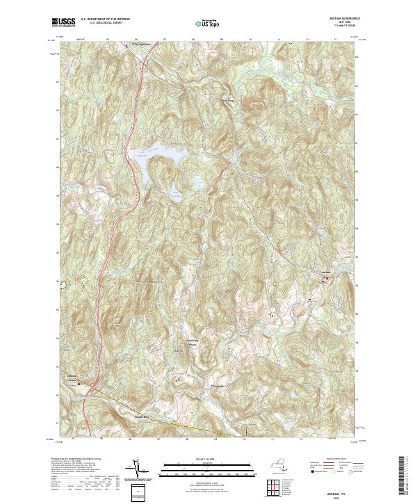 Ancram, NY — USGS 7.5-minute topo (2023)