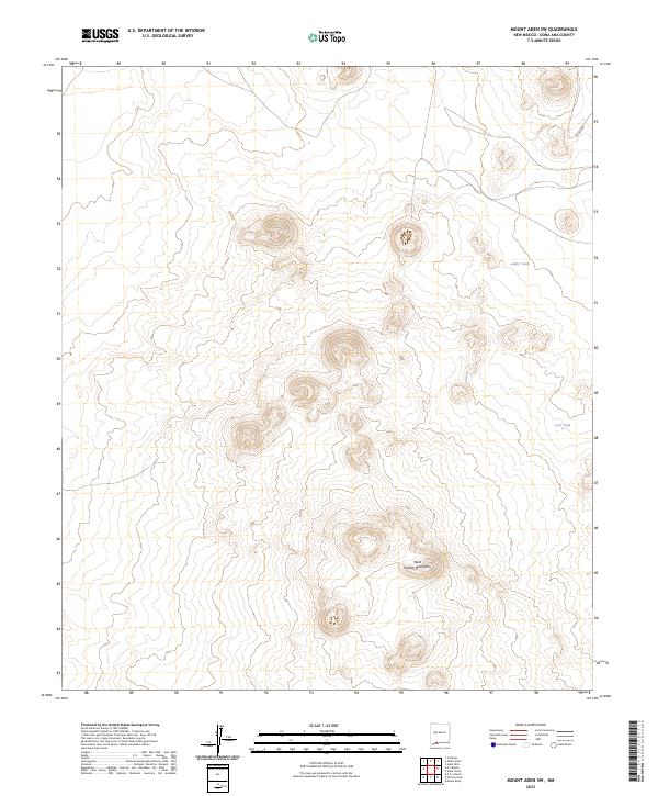 Mount Aden SW, NM — USGS 7.5-minute topo (2023)
