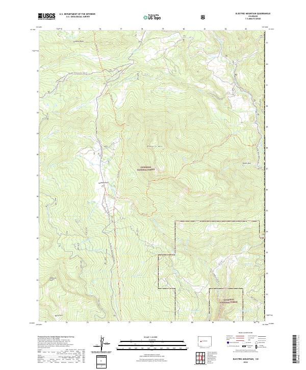 Electric Mountain, CO — USGS 7.5-minute topo (2022)