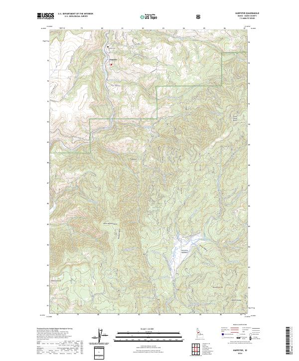 Harpster, ID — USGS 7.5-minute topo (2024)
