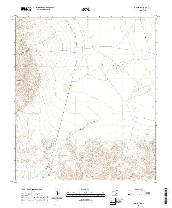 Victorio Peak, TX — USGS 7.5-minute topo (2022)