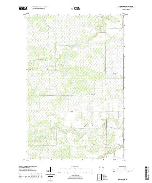 Baudette SW, MN — USGS 7.5-minute topo (2022)