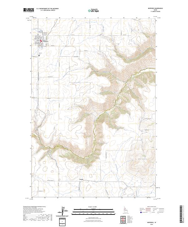 Nezperce, ID — USGS 7.5-minute topo (2024)
