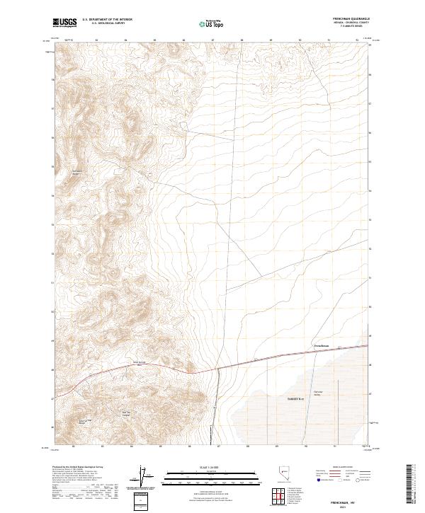 Frenchman, NV — USGS 7.5-minute topo (2021)