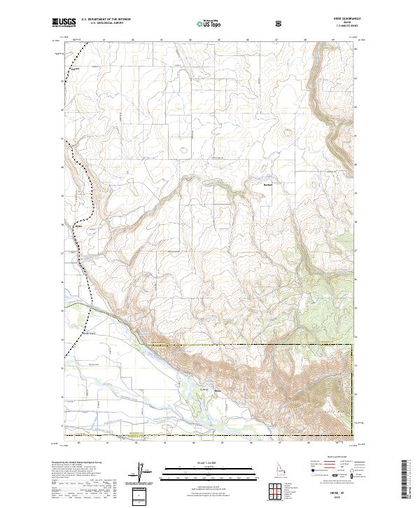 Heise, ID — USGS 7.5-minute topo (2023)