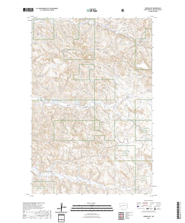 Gorham SW, ND — USGS 7.5-minute topo (2024)