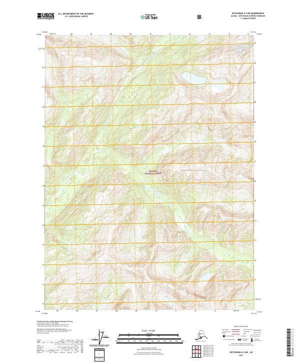 Ketchikan A-2 NE, AK — USGS 7.5-minute topo (2021)