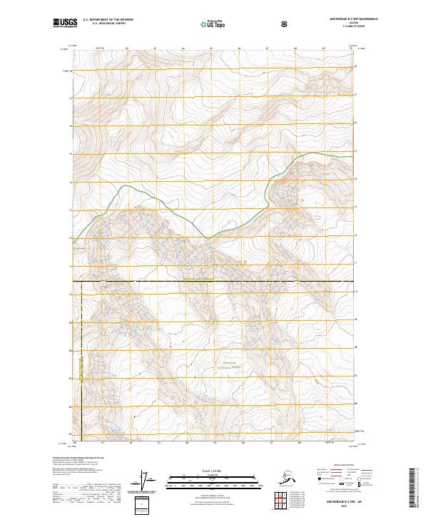 Anchorage B-2 NW, AK — USGS 7.5-minute topo (2023)
