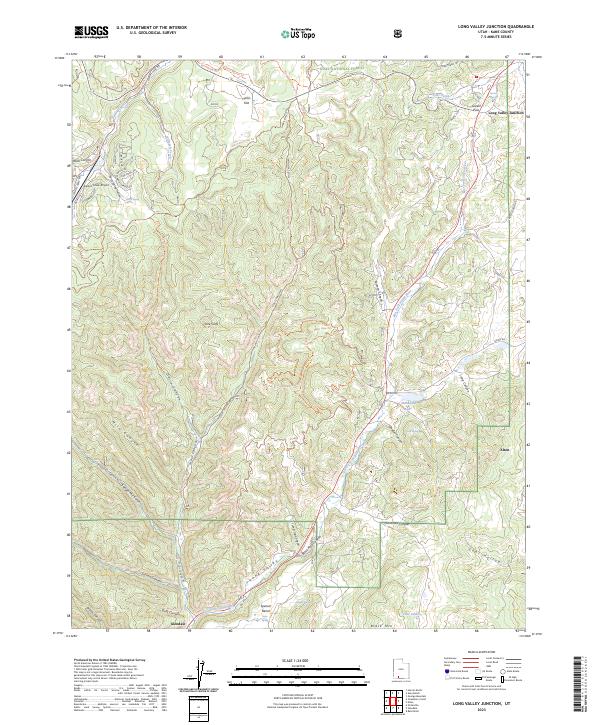 Long Valley Junction, UT — USGS 7.5-minute topo (2023)