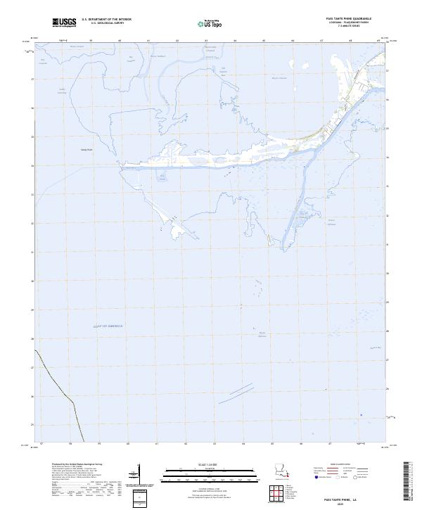 Pass Tante Phine, LA — USGS 7.5-minute topo (2025)