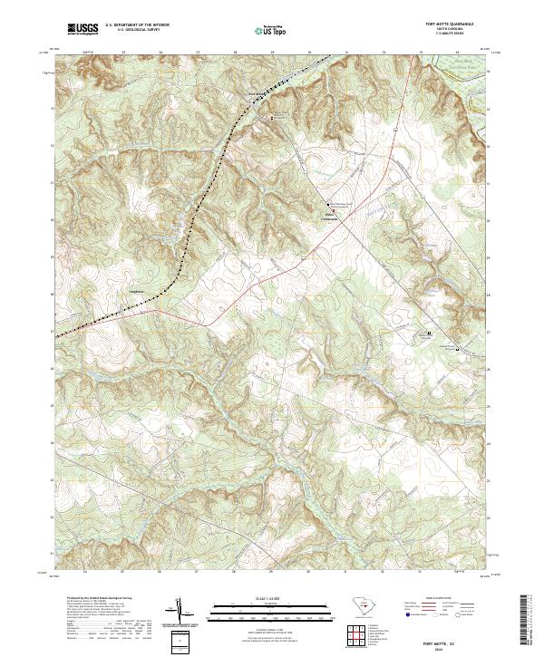 Fort Motte, SC — USGS 7.5-minute topo (2024)