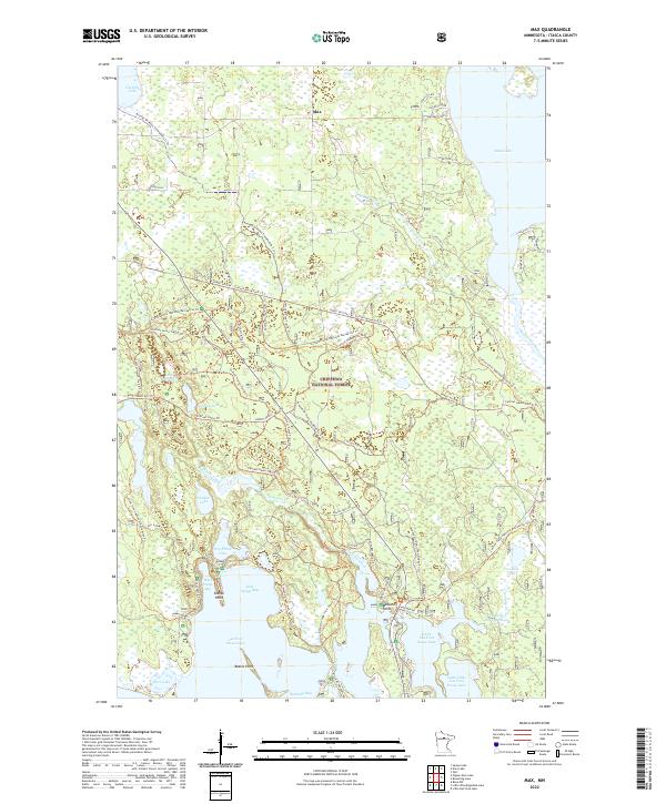 Max, MN — USGS 7.5-minute topo (2022)