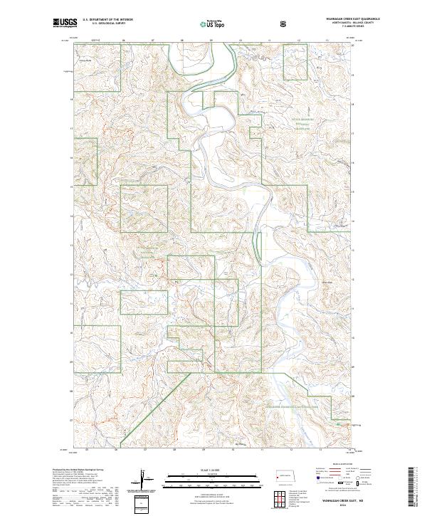 Wannagan Creek East, ND — USGS 7.5-minute topo (2024)