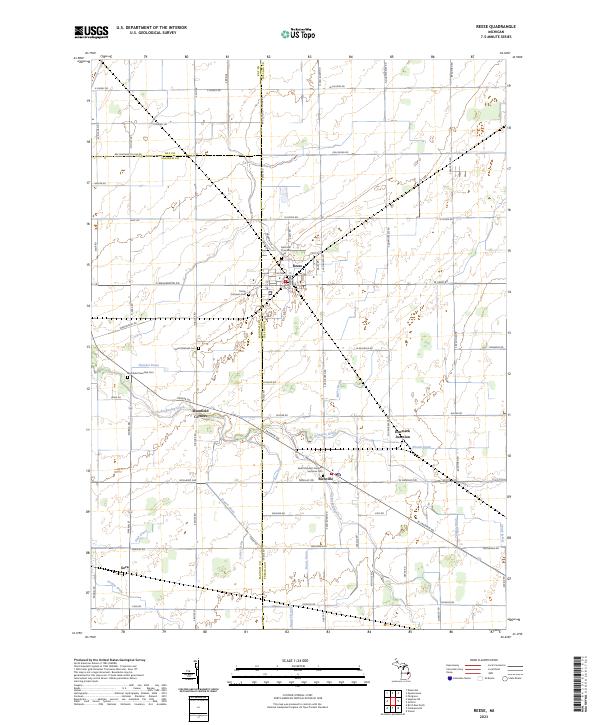 Reese, MI — USGS 7.5-minute topo (2023)