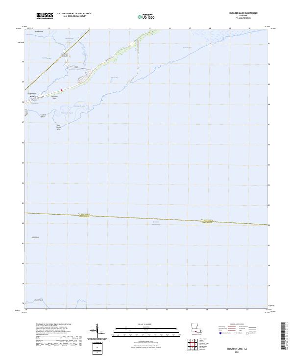 Hammock Lake, LA — USGS 7.5-minute topo (2024)