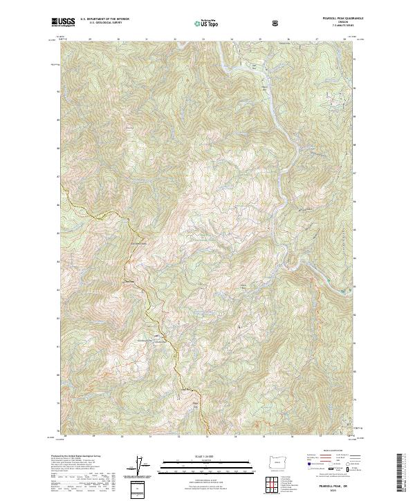 Pearsoll Peak, OR — USGS 7.5-minute topo (2023)