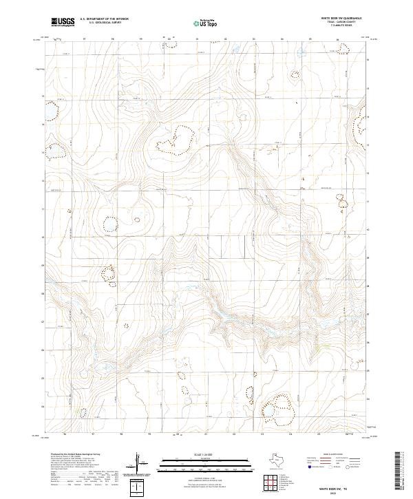 White Deer SW, TX — USGS 7.5-minute topo (2022)