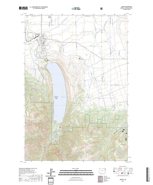 Joseph, OR — USGS 7.5-minute topo (2024)