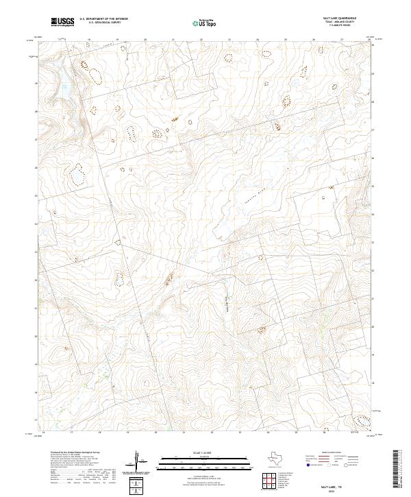 Salt Lake, TX — USGS 7.5-minute topo (2022)