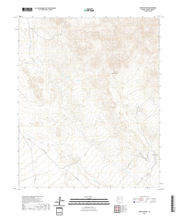 Groom Spring, AZ — USGS 7.5-minute topo (2021)