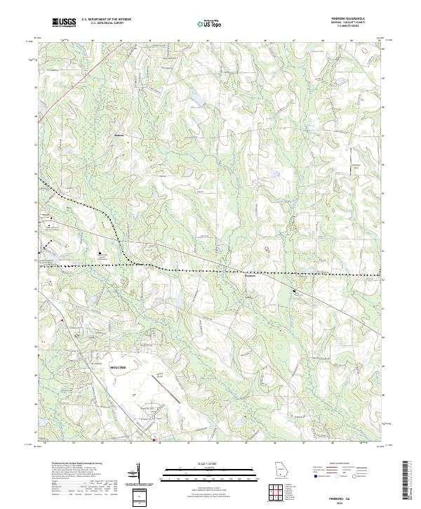 Pineboro, GA — USGS 7.5-minute topo (2024)