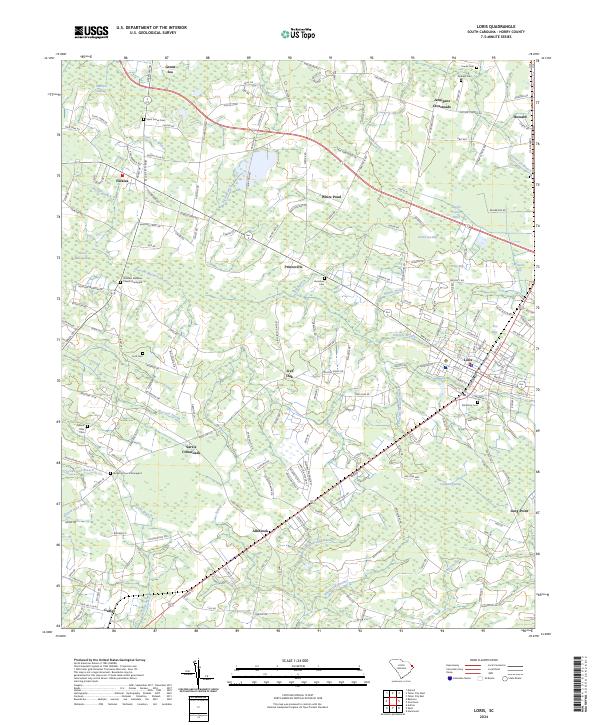 Loris, SC — USGS 7.5-minute topo (2024)