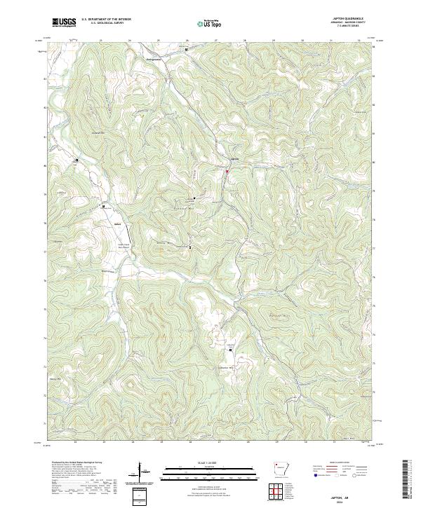 Japton, AR — USGS 7.5-minute topo (2024)