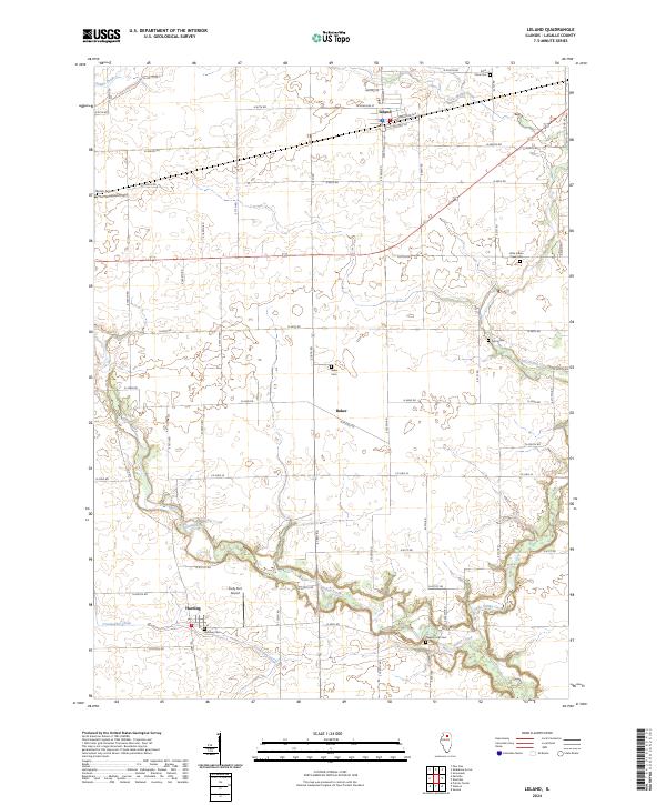 Leland, IL — USGS 7.5-minute topo (2024)