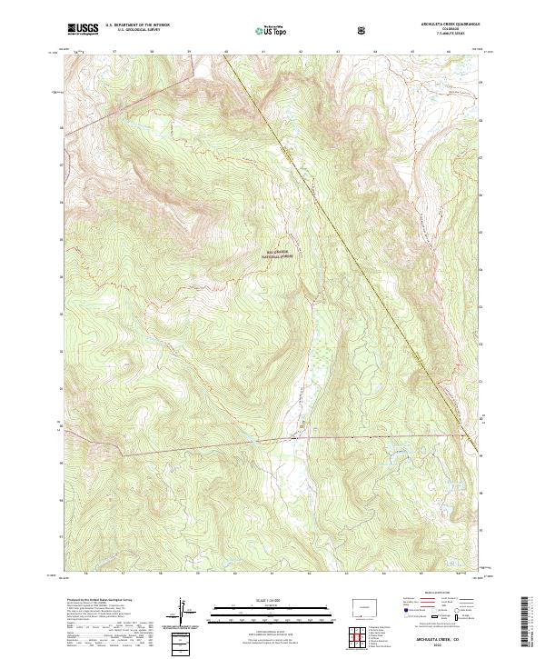 Archuleta Creek, CO — USGS 7.5-minute topo (2022)
