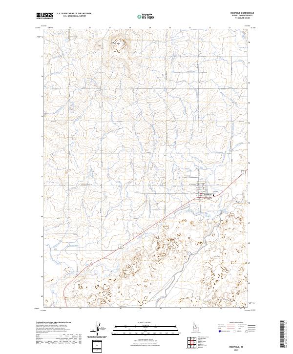 Richfield, ID — USGS 7.5-minute topo (2023)
