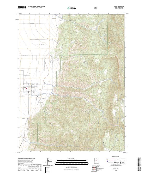 Levan, UT — USGS 7.5-minute topo (2023)