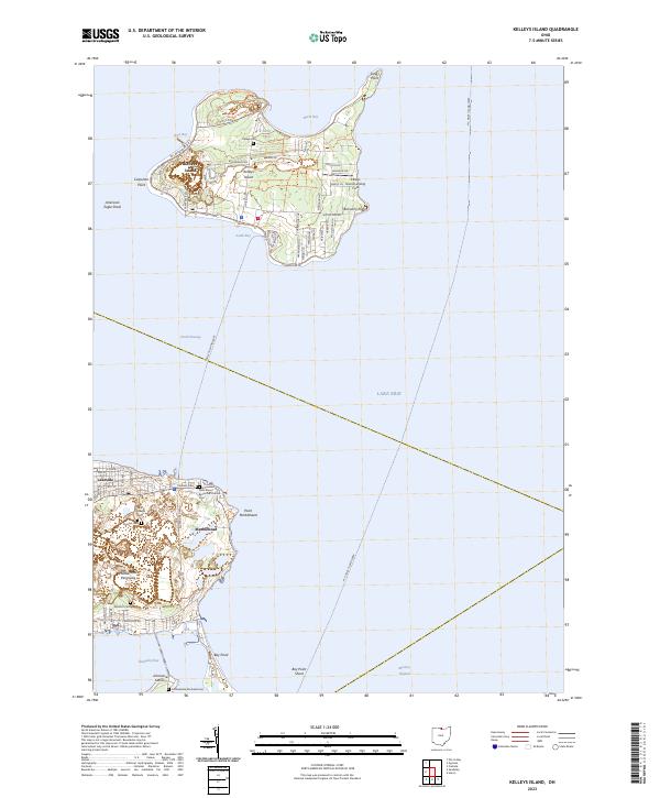 Kelleys Island, OH — USGS 7.5-minute topo (2023)