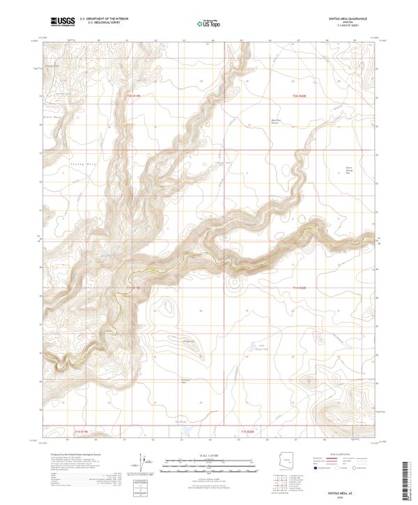 Sontag Mesa, AZ — USGS 7.5-minute topo (2026)